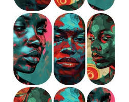 Kente Cloth| Kente Cloth Waterslide Nail Decals, Ghana Cloth Water Slide  Nail Decal, African Nail Decals, Black History Nail Art