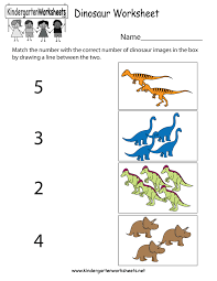 Fun Dinosaur Numbers Worksheet For Preschool And Kindergarten Kids You Can Download Prin Dinosaur Worksheets Free Kindergarten Learning Kindergarten Learning