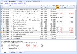 Transactions Banana Accounting Software