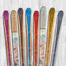 wooden ski growth chart kids wood height chart personalized child growth chart baby shower gift