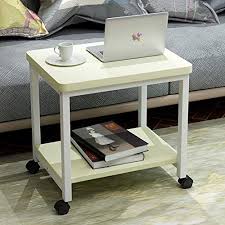 Cleave Waves Sofa Side Table With Wheels Solid Wood End Table Coffee Table Bedside Table Shelf Storage Organ Small Tables Square Tables Side Table With Storage