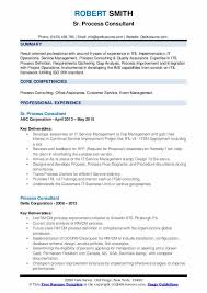Apply a structured methodology and lead change management activities; Process Consultant Resume Samples Qwikresume