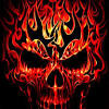 Check out how terrifying myard's 'demon skull' looks in the fire. 1