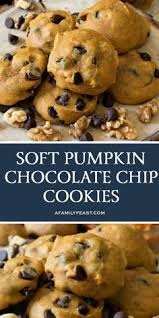 Soft Pumpkin Chocolate Chip Cookies For Safe For Me Corn Lite Organic Pumpk Soft Pumpkin Chocolate Chip Cookies Pumpkin Chocolate Chips Soft Pumpkin Cookies