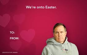 Valentines day card from a student. Me And A Friend Were Texting Each Other Funny Nfl Valentine Cards And This One By Far Is My Favorite Figured You Guys Would Enjoy It Patriots