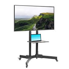 Enjoy free shipping on most stuff, even big stuff. Abccanopy Mobile Tv Stands For Flat Screens Rolling Tv Cart With Wheels And Adjustable Shelf For 32 65 Inch Led Lcd Oled Flat Screen Plasma Tvs Tv Monitors Buy Online In Dominica At