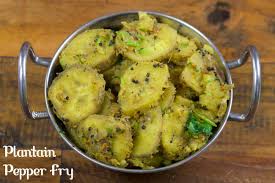 Crispy raw banana or plantain fry is a traditionally prepared south indian dish. Vazhakkai Pepper Fry Recipe Raw Banana Pepper Stir Fry Vazhakkai Milagu Varuval Subbus Kitchen