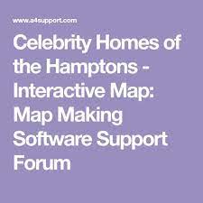 Celebrity Homes Of The Hamptons Interactive Map Map Making Software Support Forum In 2020 Celebrity Houses Map Making Software Interactive Map