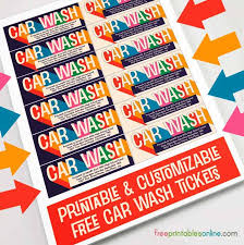 Conditions for using the car wash coupon near me. Printable Car Wash Tickets Free Printables Online
