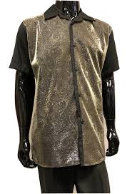 Ladies gold jumpsuit adults 80s disco diva fancy dress womens retro 1980s outfit. Pronti Party Outfit For Men Black Gold Metallic Front Sp6394