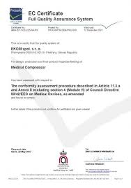 Compress jpg with the best quality and compression. Certificates Ekom Oil Free Dental Medical And Industry Compressors