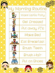 4 Cheer Themed Daily Routine Charts Preschool 3rd Grade Routine Activity