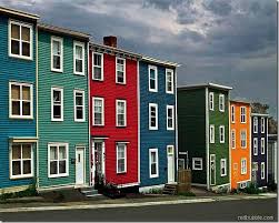 Newfoundland Rowhouses House Colors Newfoundland And Labrador Newfoundland