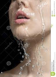 Water Splashes on Woman`s Face Stock Photo - Image of pretty, macro:  92442522