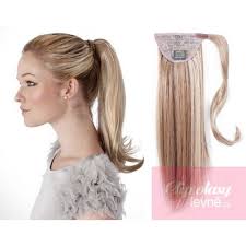 Salt and pepper 100% human weave hair extension straight track grey color # 51 # 44. Clip In Ponytail Wrap Hair Extensions 24 Inch Straight Platinum Light Brown Hair Extensions Sale