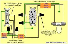 Wiring Diagram To Add A Light Fixture To A Switched Receptacle Light Switch Wiring Wire Switch Home Electrical Wiring