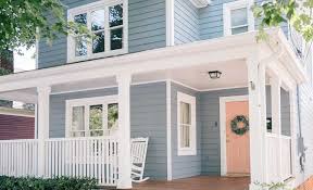 An eggshell enamel sheen has a soft, velvety appearance that resists dirt and grime, as well as mildew. Exterior House Paint Ideas The Home Depot