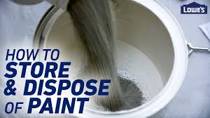 Help us impact the environment in a positive. How To Store And Dispose Of Paint Youtube