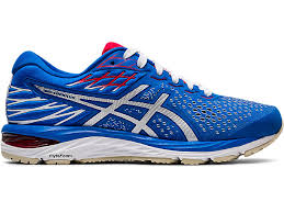 The gelcumulus 21 knit comes with a durable outsole that reduces wear at key impact areas while reflective details on the outside of the upper boost your visibility in low light customer review: Women S Gel Cumulus 21 Retro Tokyo Electric Blue White Running Shoes Asics