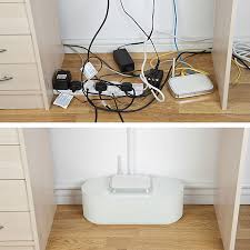 Essentielb cache câble tv eclipse blanc. Boite De Rangement De Cables Blanc D Line L 415 X L 165 Mm Bloc 6 Prises Castorama