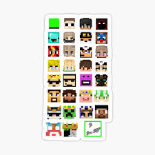 Minecraft stuff, yes, my ign is dream The Whole Dream Smp Transparent Version Sticker By Scaledskulls Redbubble