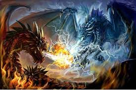 Fighting Dragons Diamond Paint Kit Dragon Fight Diamond Painting Painting