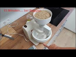 Bosch Mum4 Getreidemuhle Roggen 1kg Mahlen Danach Defekt Youtube
