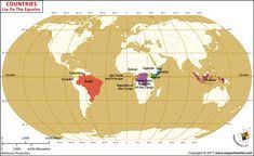Argentina, brazil, chile, paraguay, namibia. Which Countries Lie On The Equator Equator Map World Map Continents Tropic Of Capricorn