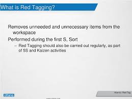 Red tag in a sentence and translation of red tag in english dictionary with audio pronunciation by dictionarist.com. Ppt How To Red Tag Powerpoint Presentation Free Download Id 6386403