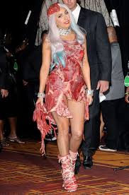 See What Lady Gaga S Meat Dress Looks Like Now 5 Years Later Lady Gaga Meat Dress Meat Dress Lady Gaga Meat