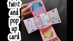 You can always go out and buy a birthday card for someone from the grocery store, but have you ever tried making a home made one? Hide And Seek Card Handmade Thankyou Card Design Twist And Pop Up Card For Scrapbook Youtube