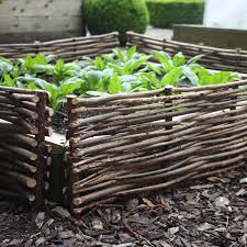 The ez garden border can be easily cut to the required size with a saw and is designed to fit to your garden's shape, complementing the curves of your. Hazel Borders Harrod Horticultural Uk