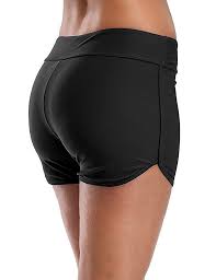 Charmo Charmo Swimsuit Bottoms For Women Tummy Control Swim Shorts Solid Boardshorts Walmart Com Swim Shorts Women Tankini With Shorts Swim Suit Bottoms