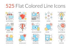 525 Flat Colored Line Icons Icon Flaticon Icons Icon Pack Icon Pack Free The Icon Animated Icons App Icons Vector Ico Line Icon Icon Business Card Logo