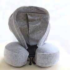 Memory Foam Neck Travel Pillow With Hoodie Best Offer Hoodie Memory Offer Pillow Travel New Neck Pillow Travel Memory Foam Travel Pillow Neck Pillow