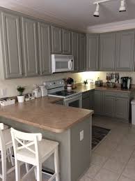 Kitchen Cabinets Painted Sherwin Williams Intellectual Grey Painted Kitchen Cabinets Colors Grey Kitchen Cabinets Kitchen Cabinet Remodel