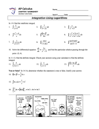 We share with you these fabulous math worksheets. Ap Calculus Chapter 7 Worksheet Inverse Functions Fill Online Printable Fillable Blank Pdffiller