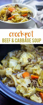 Add meat mixture and all the chopped veggies. Crockpot Cabbage Soup With Beef That Low Carb Life