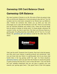 Maybe you would like to learn more about one of these? Gamestop Gift Card Balance Gamestop Check Balance Gamestop Balance By Giftscard Issuu