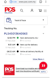 Cara track barang pos laju secara online. Pos Laju Hantar Barang Ke Orang Yang Salah Delivered But Not Received Awan Di Langit Biru