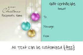 You can edit all of the sample award wording, change the line. Free Editable Christmas Gift Certificate Template 23 Designs