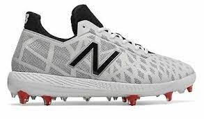 Get great deals on ebay! New Balance Low Cut Compv1 Tpu Baseball Cleat Mens Shoes White With Black Red Ebay