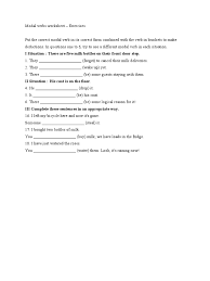 Check spelling or type a new query. Modal Verbs Worksheet Pdf