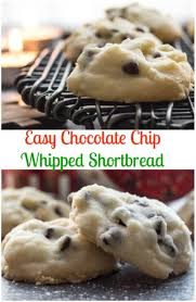 Sift cornstarch, flour, icing sugar together. Christmas Time Melt In Your Mouth Easy Chocolate Chip Whipped Shortbread The Best Made With Corn Starch Shortbread Cookie Recipes Dessert Recipes Easy Recipes