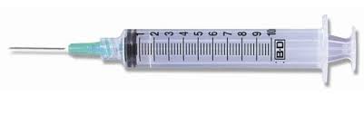 BD Syringe / Needle Combination 10mL 22g x 1" (309640 ...