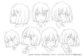 desvelados los disenos y el casting del anime de konobi ramen para dos diseno de personajes disenos de unas notas de dibujo