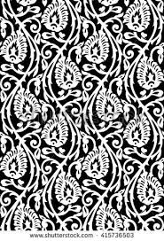 Black And White Floral Pattern Vector Black And White Floral Pattern Pattern Art Black And White Floral Pattern