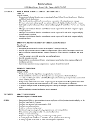Security Executive Resume Samples Velvet Jobs