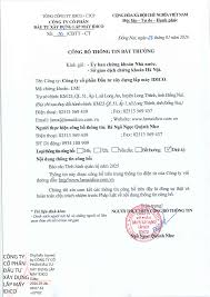 CÔNG TY CỔ PHẦN ĐẦU TƯ XÂY DỰNG LẮP MÁY IDICO - Vietstock