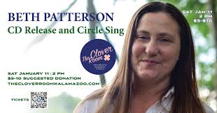 Beth Patterson CD Release Listening Party and Circle Sing at the clover  room — Jerico